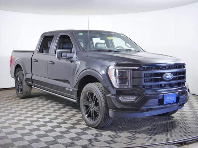 Agate Black Metallic 2023 Ford F-150 Lariat SuperCrew 4WD Pickup Truck Four-Wheel Drive Automatic