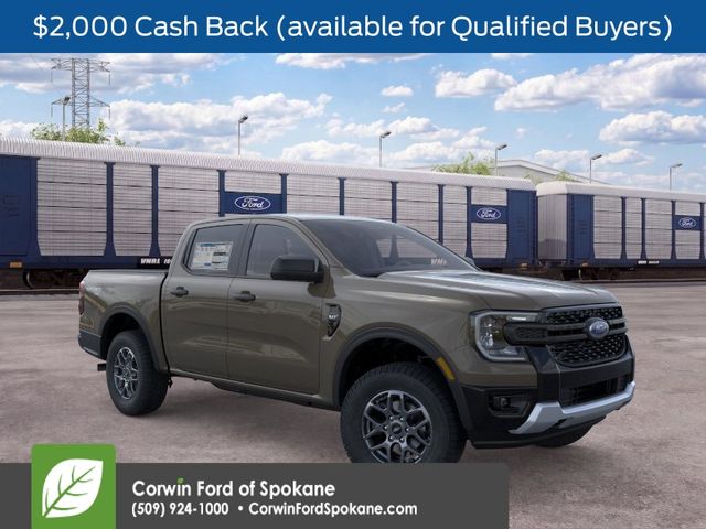 Gray 2026 Ford Ranger Pickup Truck Four-Wheel Drive Automatic