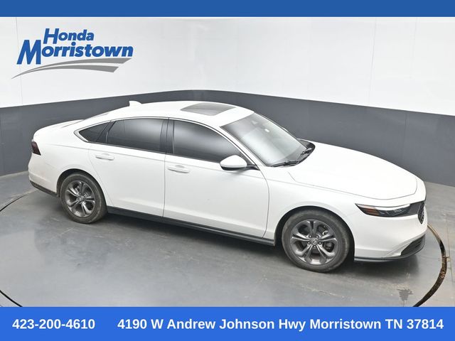 Platinum White 2024 Honda Accord Sedan Front-Wheel Drive Continuously Variable Transmission