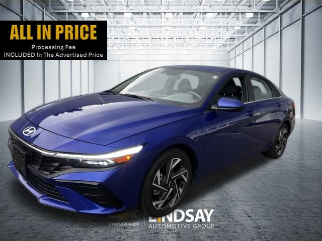 Intense Blue 2025 Hyundai Elantra Sedan Front-Wheel Drive Continuously Variable Transmission