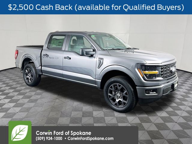 Iconic Silver Metallic 2026 Ford F-150 STX 4dr SuperCrew 4WD Pickup Truck Four-Wheel Drive Automatic