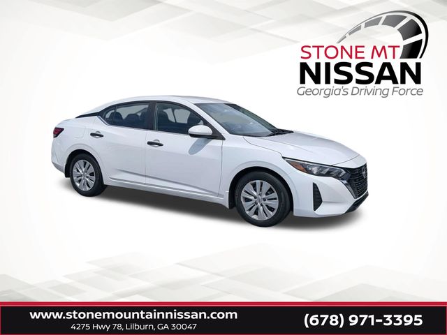 White (Fresh Powder) 2025 Nissan Sentra Sedan Front-Wheel Drive Continuously Variable Transmission