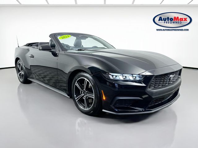 Shadow Black 2024 Ford Mustang EcoBoost Premium Convertible RWD Convertible Rear-Wheel Drive Automatic