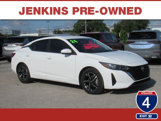 White (Fresh Powder) 2024 Nissan Sentra Sedan Front-Wheel Drive Continuously Variable Transmission