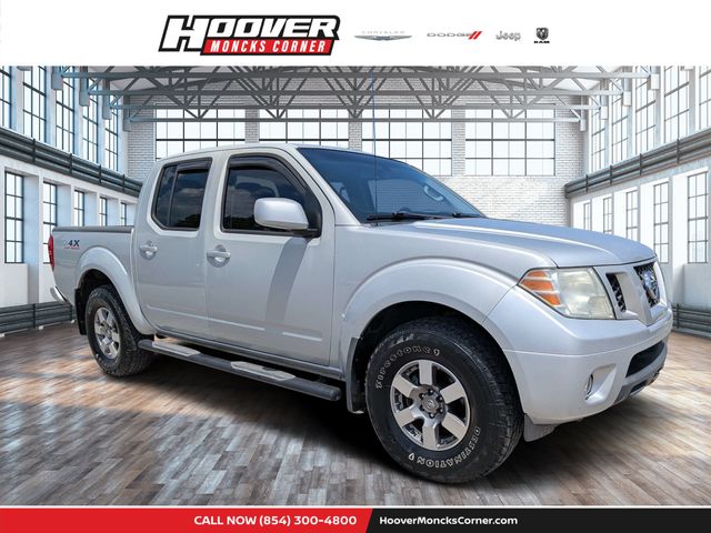 Brilliant Silver 2012 Nissan Frontier Pickup Truck Four-Wheel Drive 5-Speed Automatic Overdrive