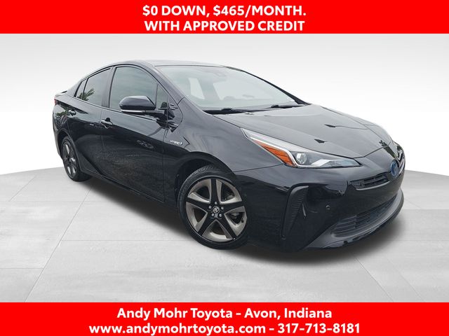 Midnight Black Metallic 2019 Toyota Prius XLE FWD Hatchback Front-Wheel Drive Continuously Variable Transmission
