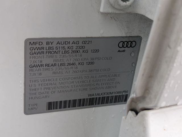 2021 Audi Q3 Premium White at DeMontrond Mazda