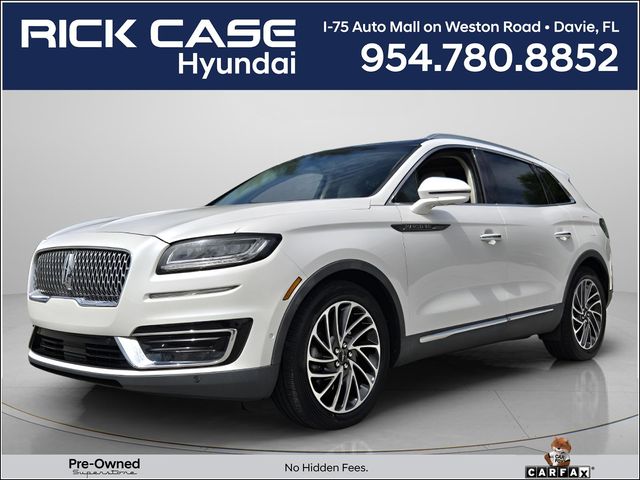 White Platinum Clearcoat Metallic 2019 Lincoln Nautilus SUV / Crossover Front-Wheel Drive 8-Speed Automatic