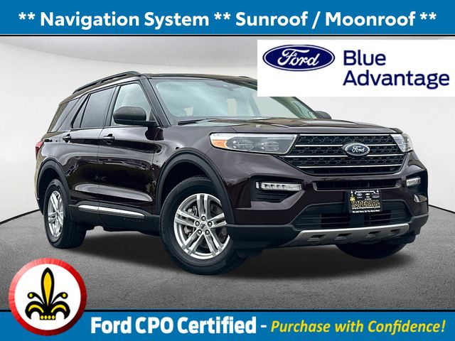 Jewel Red Metallic Tinted Clearcoat 2022 Ford Explorer SUV / Crossover All-Wheel Drive Automatic