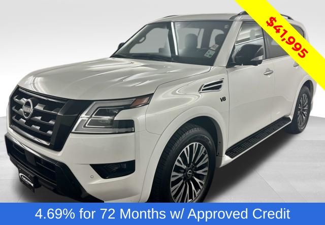 Aspen White 2022 Nissan Armada SL RWD SUV / Crossover 4X2 7-Speed Automatic