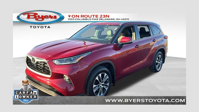 Red (Ruby Flare Pearl) 2021 Toyota Highlander XLE AWD SUV / Crossover All-Wheel Drive 8-Speed Automatic