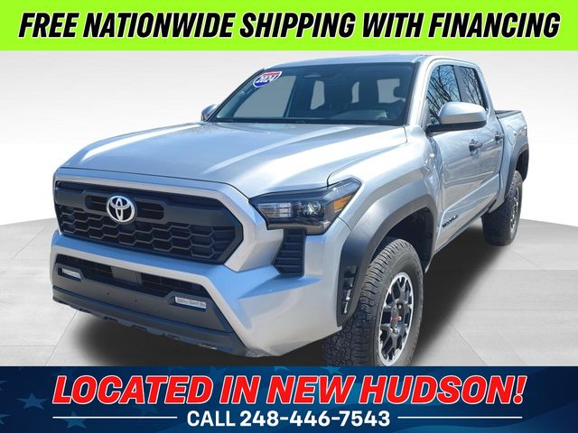 Celestial Silver Metallic 2025 Toyota Tacoma TRD Off-Road Double Cab 4WD Pickup Truck Four-Wheel Drive 8-Speed Automatic