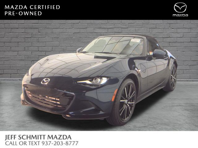 Deep Crystal Blue Mica 2025 Mazda MX-5 Miata Convertible Rear-Wheel Drive 6-Speed Automatic