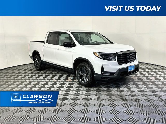 White 2023 Honda Ridgeline Pickup Truck All-Wheel Drive 9-Speed Automatic