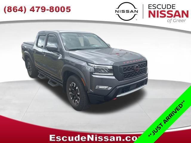Gray (Gun Metallic) 2022 Nissan Frontier PRO-X Crew Cab RWD Pickup Truck 4X2 9-Speed Automatic