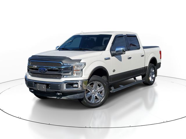 White Platinum Metallic Tri-Coat 2018 Ford F-150 Pickup Truck Four-Wheel Drive Automatic