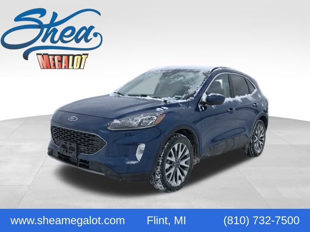 Atlas Blue Metallic 2022 Ford Escape Titanium AWD SUV / Crossover All-Wheel Drive 8-Speed Automatic