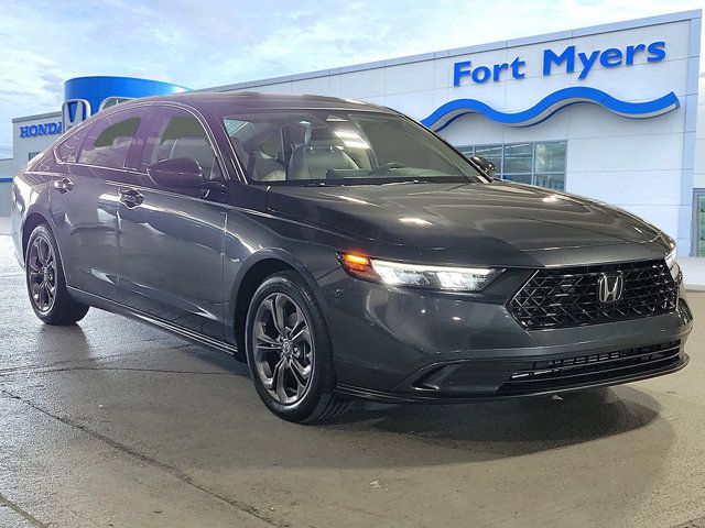 Meteorite Gray Metallic 2023 Honda Accord Sedan Front-Wheel Drive Continuously Variable Transmission
