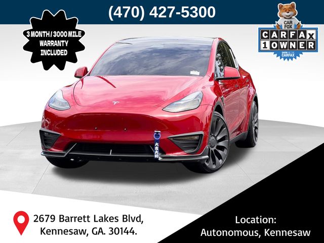 Red Multi-Coat 2022 Tesla Model Y SUV / Crossover All-Wheel Drive 1-Speed Automatic