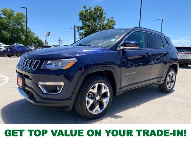 Jazz Blue Pearlcoat 2019 Jeep Compass SUV / Crossover Four-Wheel Drive 9-Speed Automatic