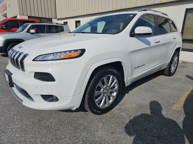 Bright White Clearcoat 2017 Jeep Cherokee Overland 4WD SUV / Crossover Four-Wheel Drive 9-Speed Automatic