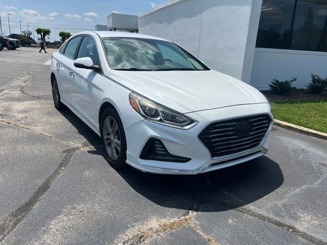 Quartz White Pearl 2018 Hyundai Sonata Sedan Front-Wheel Drive 6-Speed Automatic