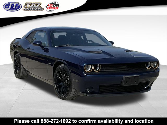 Jazz Blue Pearlcoat 2016 Dodge Challenger R/T RWD Coupe Rear-Wheel Drive 6-Speed Manual