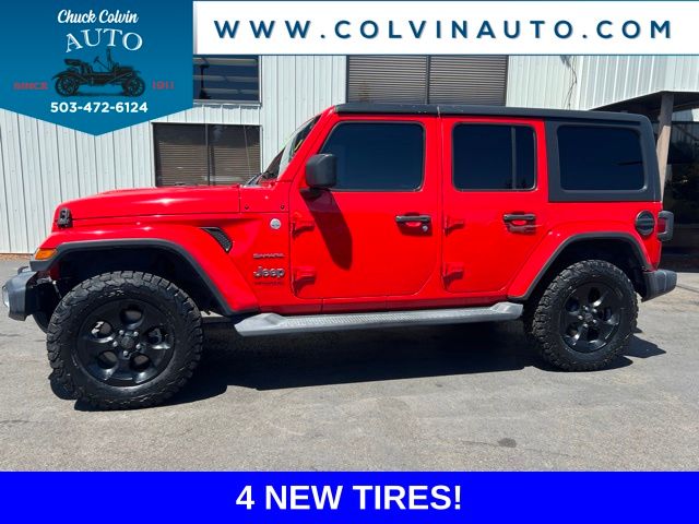 Firecracker Red Clearcoat 2020 Jeep Wrangler Unlimited Sahara 4WD SUV / Crossover Four-Wheel Drive 8-Speed Automatic