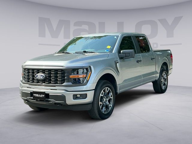 Silver Metallic 2024 Ford F-150 STX SuperCrew 4WD Pickup Truck Four-Wheel Drive Automatic