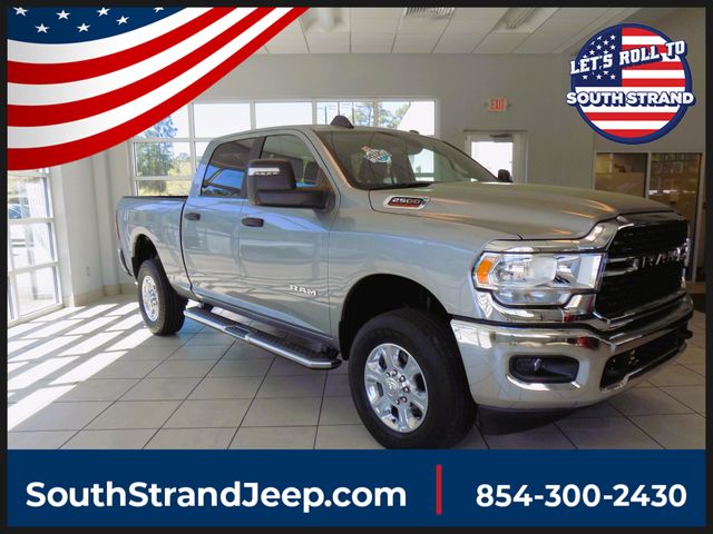 Billet Silver Metallic Clearcoat 2024 RAM 2500 Big Horn Crew Cab 4WD Pickup Truck Four-Wheel Drive 8-Speed Automatic