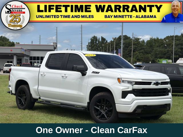Summit White 2024 Chevrolet Silverado 1500 Pickup Truck Four-Wheel Drive Automatic
