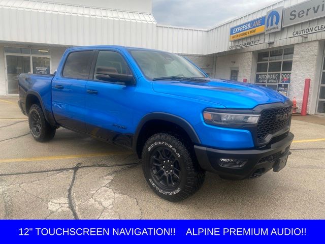 Hydro Blue Pearlcoat 2025 RAM 1500 Pickup Truck Four-Wheel Drive 8-Speed Automatic