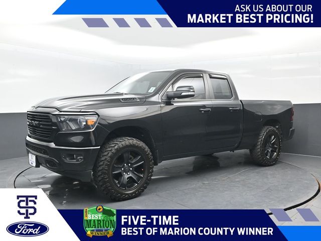 Diamond Black Crystal Pearlcoat 2021 RAM 1500 Pickup Truck Four-Wheel Drive 8-Speed Automatic