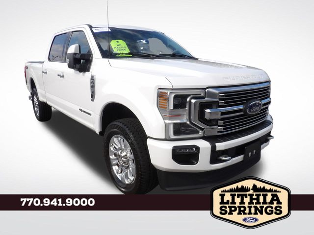 White Metallic 2022 Ford F-250 Super Duty Pickup Truck Four-Wheel Drive Automatic