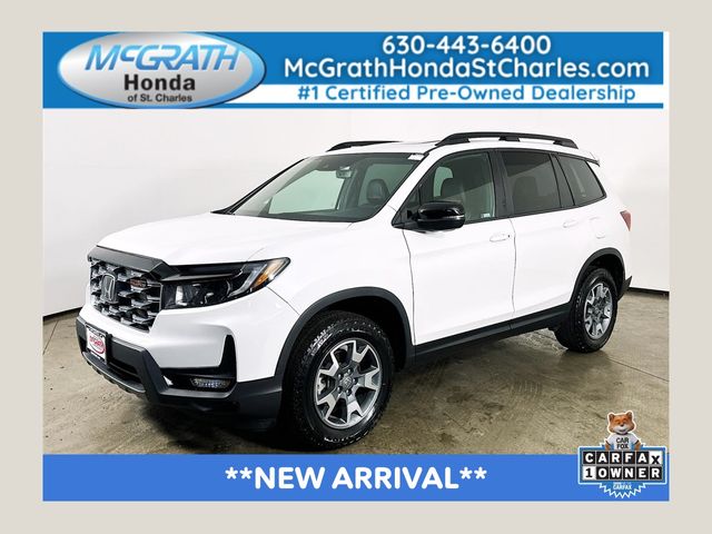 Platinum White Pearl 2023 Honda Passport TrailSport AWD SUV / Crossover All-Wheel Drive 9-Speed Automatic