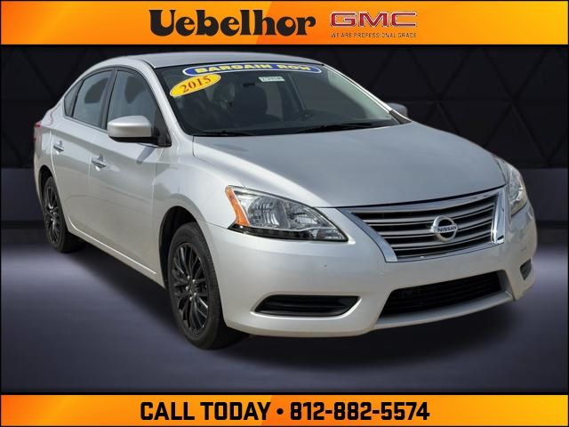 Brilliant Silver 2015 Nissan Sentra SV Sedan Front-Wheel Drive Continuously Variable Transmission