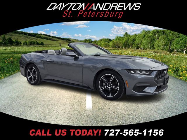 Gray Metallic 2024 Ford Mustang EcoBoost Premium Convertible RWD Convertible Rear-Wheel Drive Automatic