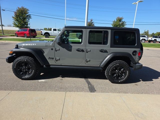 2021 Jeep Wrangler Unlimited Willys - Sting-Gray Clearcoat exterior view 8