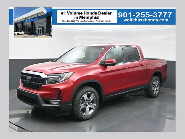 Radiant Red Metallic II 2026 Honda Ridgeline Pickup Truck All-Wheel Drive 9-Speed Automatic