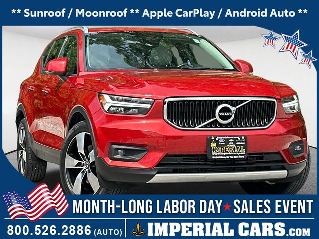 Fusion Red Metallic 2021 Volvo XC40 SUV / Crossover All-Wheel Drive Automatic