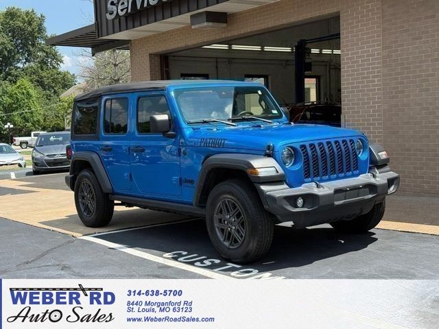 Hydro Blue Pearl Coat 2024 Jeep Wrangler SUV / Crossover Four-Wheel Drive 8-Speed Automatic