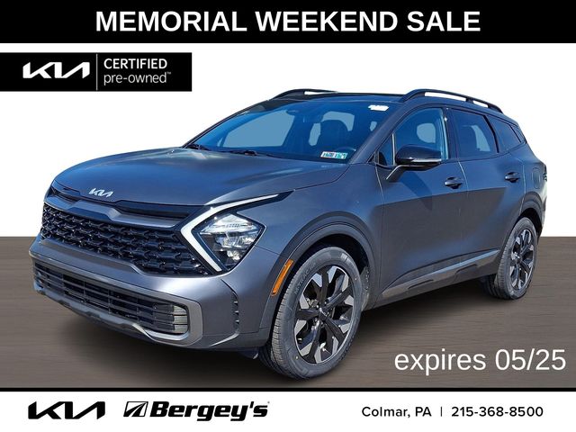 Shadow Matte Gray 2023 Kia Sportage Hybrid Plug-In X-Line AWD SUV / Crossover All-Wheel Drive 6-Speed Automatic