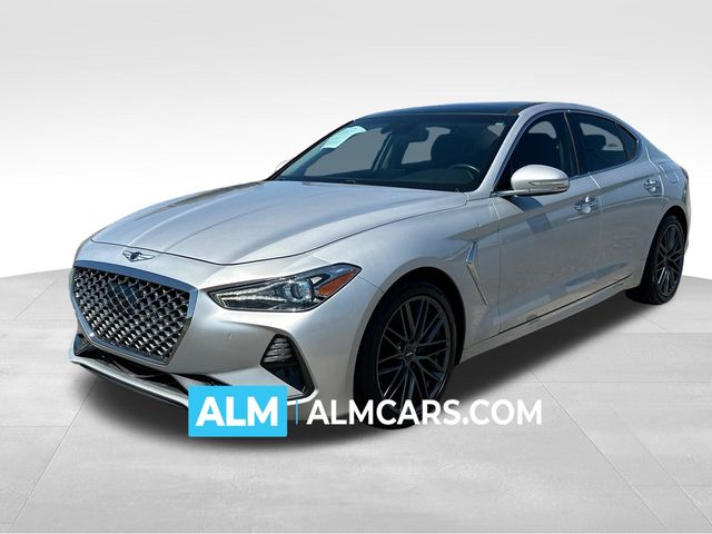 Silver 2019 Genesis G70 Sedan Rear-Wheel Drive 8-Speed Automatic
