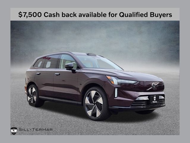 Mulberry 2025 Volvo EX90 Twin Performance Ultra 6-Passenger eAWD SUV / Crossover All-Wheel Drive 1-Speed Automatic