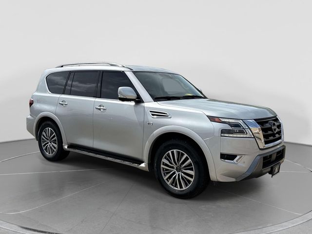 Brilliant Silver Metallic 2021 Nissan Armada SL 4WD SUV / Crossover Four-Wheel Drive 7-Speed Automatic