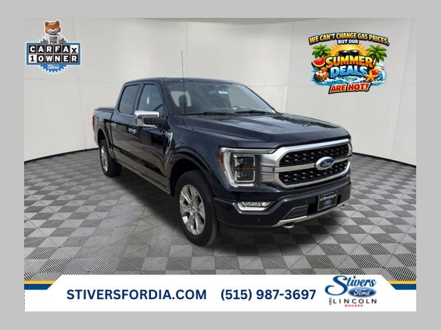 Blue Metallic 2023 Ford F-150 Platinum SuperCrew 4WD Pickup Truck Four-Wheel Drive Automatic