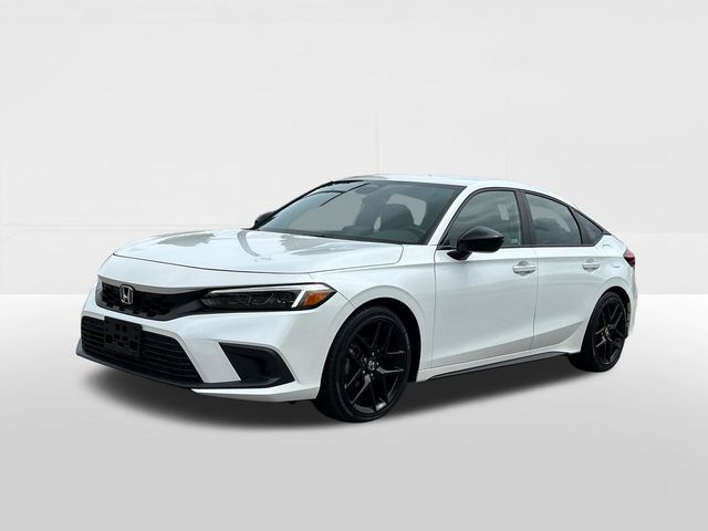 Platinum White Pearl 2024 Honda Civic Hatchback Hatchback Front-Wheel Drive Continuously Variable Transmission