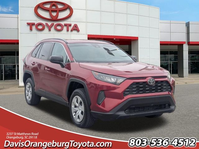 Red (Ruby Flare Pearl) 2019 Toyota RAV4 LE FWD SUV / Crossover Front-Wheel Drive 8-Speed Automatic