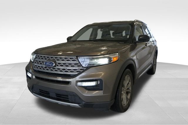 Stone Gray Metallic 2021 Ford Explorer Limited AWD SUV / Crossover All-Wheel Drive Automatic