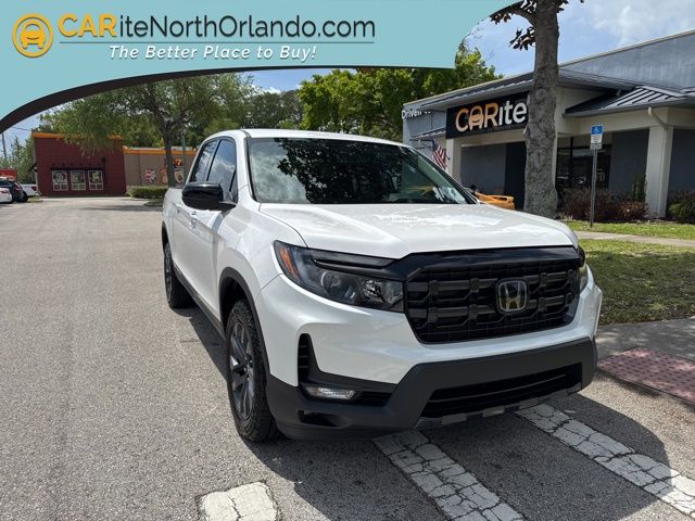 Platinum White Pearl 2026 Honda Ridgeline Sport AWD Pickup Truck All-Wheel Drive 9-Speed Automatic
